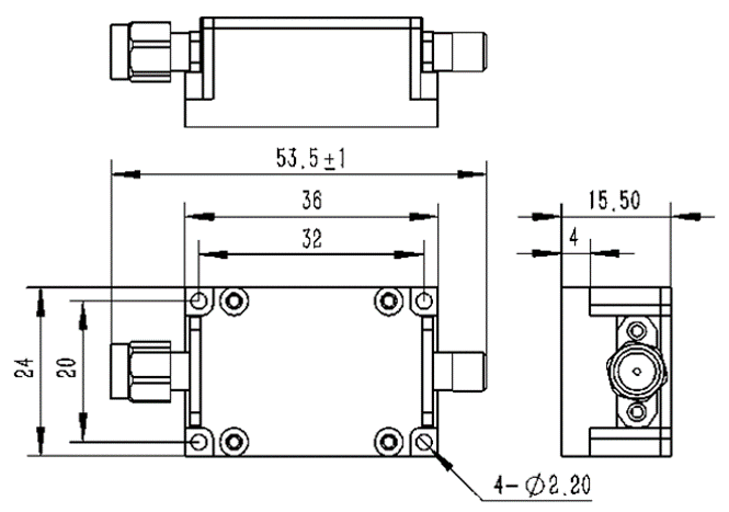 對數檢波器結構尺寸 對數檢波器結構尺寸